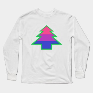 Bisexual/Biromantic Pride: Christmas Tree Long Sleeve T-Shirt